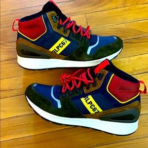 Ralph Lauren Polo Club RLPC 67 Train 100 Mid Sneakers Boots Mens Shoes Size 8.5